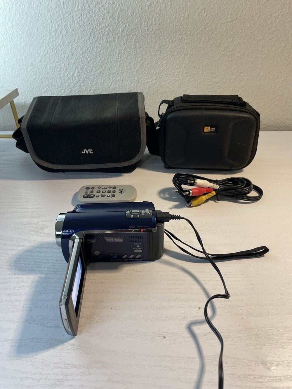 JVC Everio GZ-MG630AU 60GB HDD Blue Digital Camcorder 40x Zoom - Tested